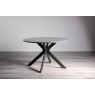 Gallery Collection Hirst Grey Painted Glass 4 Seater Table & 4 Fontana Grey Velvet Chairs