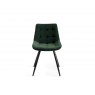 Signature Collection Tivoli Weathered Oak 4-6 Seater Table & 4 Seurat Green Velvet Chairs