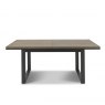 Signature Collection Tivoli Weathered Oak 6-8 Seater Table & 6 Seurat Blue Velvet Chairs