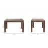 Premier Collection Turin Dark Oak 4-6 Seater Dining Table & 4 Cezanne Dark Grey Faux Leather Chairs with Matt Gold Plated Legs