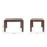 Premier Collection Turin Dark Oak 4-6 Seater Table & 4 Fontana Grey Velvet Chairs