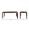 Premier Collection Turin Dark Oak 6-10 Seater Table & 8 Fontana Grey Velvet Chairs