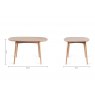 Gallery Collection Dansk Scandi Oak 4 Seater Dining Table & 4 Eriksen Mustard Velvet Fabric Chairs with Grey Rustic Oak Effect Legs
