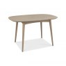 Gallery Collection Dansk Scandi Oak 4 Seater Table & 4 Mondrian Grey Velvet Chairs