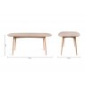 Gallery Collection Dansk Scandi Oak 6 Seater Table & 6 Eriksen Dark Grey Faux Leather Chairs