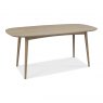 Gallery Collection Dansk Scandi Oak 6 Seater Table & 6 Mondrian Grey Velvet Chairs