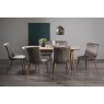 Gallery Collection Dansk Scandi Oak 6-8 Seater Table & 6 Eriksen Grey Velvet Chairs