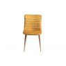 Gallery Collection Dansk Scandi Oak 6-8 Seater Table & 6 Eriksen Mustard Velvet Chairs
