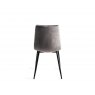 Signature Collection Tivoli Weathered Oak 4-6 Seater Table & 4 Mondrian Grey Velvet Chairs -