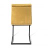 Premier Collection Turin Dark Oak 6-8 Seater Table & 6 Lewis Mustard Velvet Cantilever Chairs