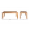 Premier Collection Turin Light Oak 6-10 Seater Table & 6 Lewis Mustard Velvet Cantilever Chairs