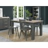 Bentley Designs Oakham Dark Grey & Scandi Oak 4-6 Seater Dining Table & 4 Ilva Spindle Chairs- Dark Grey- lifestyle