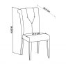 Bentley Designs Montreux Grey Washed Oak & Soft Grey 4-6 Seater Dining Set & 4 Upholstered Chairs in Pebble Grey Fabric- chai
