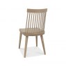 Bentley Designs Dansk Scandi Oak 6-8 Seater Dining Set & 6 Ilva Spindle Chairs in Scandi Oak- chair back angle