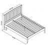 Premier Collection Whitby Scandi Oak & Soft Grey Low Footend Bedstead King Size 150cm