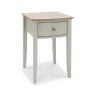 Premier Collection Whitby Scandi Oak & Soft Grey 1 Drawer Nightstand
