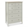 Premier Collection Whitby Scandi Oak & Soft Grey 4+2 Drawer Chest