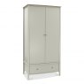 Premier Collection Whitby Scandi Oak & Soft Grey Double Wardrobe