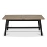 Signature Collection Camden Weathered Oak & Peppercorn 4 - 6 Seater Dining Table