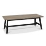 Signature Collection Camden Weathered Oak & Peppercorn 6 - 8 Seater Dining Table