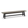 Signature Collection Camden Weathered Oak & Peppercorn Large Bench