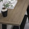 Signature Collection Camden Weathered Oak & Peppercorn Console Table With Shelf