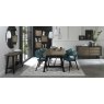 Signature Collection Camden Weathered Oak & Peppercorn Console Table With Shelf