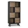 Signature Collection Camden Weathered Oak & Peppercorn Display Cabinet