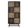 Signature Collection Camden Weathered Oak & Peppercorn Display Cabinet