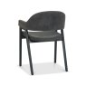 Signature Collection Camden Peppercorn Upholstered Arm Chair in a Dark Grey Fabric (Pair)