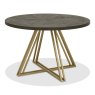Signature Collection Athena Fumed Oak 4 Seater Circular Dining Table