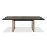 Signature Collection Athena Fumed Oak 6-8 Extension Dining Table