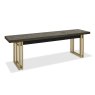 Signature Collection Athena Fumed Oak Wooden Bench
