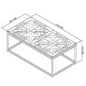 Signature Collection Athena Fumed Oak Coffee Table