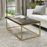 Signature Collection Athena Fumed Oak Coffee Table