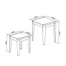 Signature Collection Chester Oak Nest of Lamp Tables
