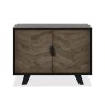 Signature Collection Emerson Weathered Oak & Peppercorn Narrow Sideboard