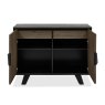 Signature Collection Emerson Weathered Oak & Peppercorn Narrow Sideboard