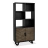 Signature Collection Emerson Weathered Oak & Peppercorn Display Cabinet