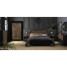 Signature Collection Sienna Fumed Oak & Peppercorn 1 Drawer Bedside Table