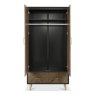 Signature Collection Sienna Fumed Oak & Peppercorn Double Wardrobe