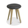 Bentley Designs Sienna Fumed Oak Stool - front angle