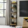 Indus Rustic Oak Narrow Open Display Unit - feature