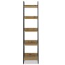 Indus Rustic Oak Narrow Open Display Unit - front on