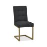 Signature Collection Athena Uph Cantilever Chair in a Black Fabric (Pair)