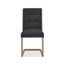 Signature Collection Athena Uph Cantilever Chair in a Black Fabric (Pair)