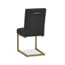 Signature Collection Athena Uph Cantilever Chair in a Black Fabric (Pair)