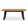 Signature Collection Emerson Rustic Oak & Peppercorn 4-6 Seater Extension Dining Table