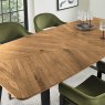 Signature Collection Emerson Rustic Oak & Peppercorn 4-6 Seater Extension Dining Table