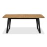 Signature Collection Emerson Rustic Oak & Peppercorn 6-8 Seater Extension Dining Table